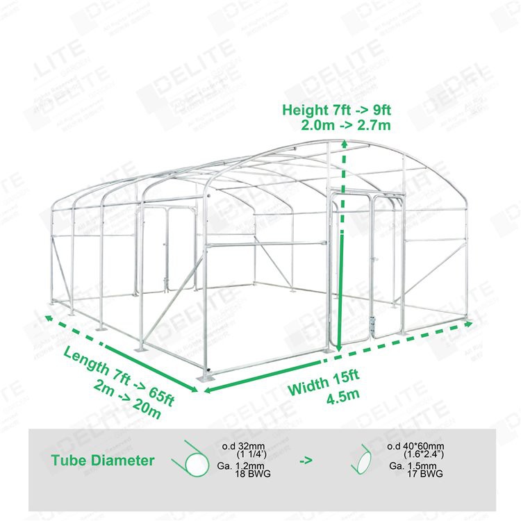 DIY 뒤뜰 온실은 겨울 동안 자랍니다
