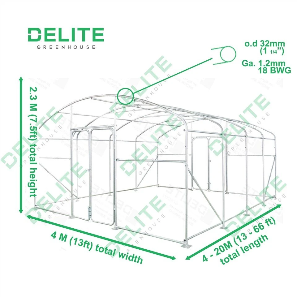 Walk In Polytunnels Steel Frame Kit